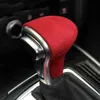 Alcantara Suede Wrapping ABS Gear Shift Knob Cover för Audi A3 A4L A5 A6 A6L A7 Q5 Q5L Q7 S6 S7 Q2L TT TTRS RSQ3 RS3 RS4 RS5 RS6286I