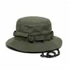 Berets Men Hat With Fisherman Camping Accessory Big Brim Sun Protection Army Outdoor Cap