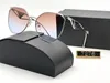 novo Designer de óculos de sol para mulheres e homens moda modelo especial proteção UV 400 carta perna de metal armação de feixe duplo ao ar livre marcas óculos de sol 7276