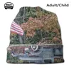 Boinas Old Glory Outono Print Bucket Hats Sun Cap Colors Country Fall Field Flag Grill Honra Ferro Maine Meadow Piquenique