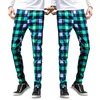 Men's Pants Fashion Men Home Wear Straight Casual Business Green Cotton Super Soft Jogger Sweatpants Plaid Pajama Pencil 5XL