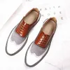 Klänningskor Mazefeng 2021 Spring Autumn Men's Business Dress Casual Shoes For Men Soft Patent Leather Fashion Mens Bekväma Oxford Shoes L230720