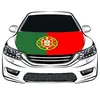 Portugal national flag car Hood cover 3 3x5ft 100%polyester engine elastic fabrics can be washed car bonnet banner289Y