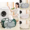 Storage Baskets Portable Dirty Clothes Basket Folding Laundry Hamper with Handle Bathroom Large Capacity Storage Bag Sundries Organizer R230720