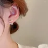 Ohrstecker Lovelink Koreanischer Stil Mode Perle Kirsche Für Frauen Glänzende Goldfarbe Strass Obst Ohrring Mädchen Edlen Schmuck