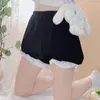여자 레깅스 일본 JK Lolita 여성 Y2K Kawaii 여름 내부 패치 워크 디자인 INS 달콤한 소녀 얇은 캐주얼 탄성 허리 간단