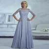 Abiti eleganti per la madre della sposa Mezza manica Appliques Moda Donna elegante su misura Una linea Wedding Party Dress290o