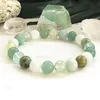 MG0874 Novo Design Verde Aventurina Prehnite Pulseira Feminina Africana Turquesa Moonstone Energy Power Bracelet234s