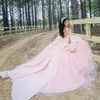 핑크 프린세스 연인 Quinceanera 드레스 여자 볼 가운 레이스 보우 툴 볼 가운 달콤한 멍청이 드 15 anos