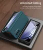 360 All Inclusive -fall för Samsung Galaxy Z Fold 5 Fall borttagbart linsgångjärn Skydd Filmskydd