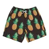 Shorts pour hommes imprimé ananas séchage rapide été maillots de bain pour hommes slips de plage pour homme maillot de bain natation surf vêtements de plage