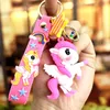 Cartoon Rainbow Horse Unicorn Keychain Bag Pendant