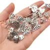 100Style Antique Silver Plated Alloy Big Hole Charms Spacer Pärlor Fit Pandora Armband DIY smycken Halsband Pendants Charms Beads2439