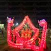 Brillante LED dragon dance GIALLO Taglia 6 # 3 1m Lunghezza bambini seta popolare nuovo costume mascotte cina cultura speciale festa festa257C