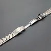 20mm New whole silver brushed stainless steel Curved end watch band strap Bracelets For watch191x