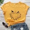 ハロウィーンゴーストコウモリTシャツ不気味な秋のホリデーグラップ