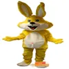 Images réelles de haute qualité Deluxe lapin jaune Bugs Bunny costume de mascotte Costume de personnage de dessin animé taille adulte 298d