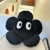 Plush Pillows Cushions 60cm Cartoon Kawaii Big Eyes Flower Cushion Pillow Black Flower Soft Chair Cushion Sofa Bedside Pillow Living Room Home Decor 230719