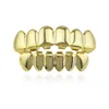 Hip Hop Oro Denti Grillz Superiore Inferiore Griglie Bocca Dentale Punk Denti Caps Cosplay Del Partito Dente Rapper Gioielli Regalo 275 w