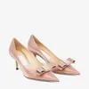 Sapato alto de tecido de balé enfeitado com borboleta e diamante rosa