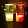 Nocne światła THRISDAR LAMPA STALOWY Dream Crystal LED Romantyczna sypialnia bar Ktv Cafe Restaurant