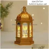 Inne impreza imprezowa dostarcza nowe dekoracje Ramadan 2023 LED Portable Oil Lampa Eid Mubarak Ornamenty Ornamenty Islamskie muzułmańskie dekoracje Dhnam