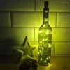 Sznurki LED Wine Bottle Light z korkiem miedzianym lampy sznurkowe do butelek alkoholowych rzemiosło wróżka girland impreza ślubna dekoracja ślubna