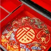 luxury Pingyao retro Chinese makeup box ring necklace multi-layer jewelry wooden High-end box bride wedding jewelry storage233d