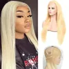 Full Lace Wigs 150% Density Indian Human Body Wave 613 Color Loiro Straight Virgin Hair Mink Yirubeauty Full Lace Wig Silky 267F