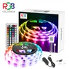 Tira de luces LED 5050 RGB de 15M, Control por aplicación, cambio de Color, tiras de luces LED SMD 5050 RGB con control remoto RF para habitaciones Party249W