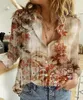 Женские блузки платье Top Woman Blouse Summer 3D Digital Print