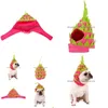 Abbigliamento per cani Costume per animali domestici Copricapo per gatti Halloween Dragon Fruit Design Cappello Berretto regolabile per Natale Festival Tema di compleanno Drop Delivery Dhsy4