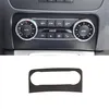 Fibra de carbono cor console central ar condicionado saída moldura CD decoração adesivo guarnição para Mercedes Benz GLK X204 2013-15292M