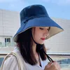 Chapeaux à large bord pour femme Chapeau de soleil Visage Crème solaire Ombrage Été Grande piscine souple