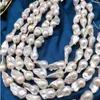 Real Fine Pearl Jewelry huge natural 15-22mm Australian south sea white pearls necklace 18inch 14K308S