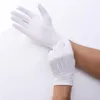 Rękawiczki bez palców 2 pucha Wysokiej jakości elastyczne wzmocnienie białej czarnej ceremonii spandeksu dla mężczyzn kelnerów Kierowcy biżuteria 275L