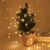 Stringhe 5/10 / 20M LED Lampada da giardino Decorazione natalizia Alimentazione a batteria Telecomando 8 modalità Stringa di luce fata impermeabile Festa di nozze di Natale