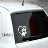 11 9 3cm reflekterande bilklistermärken Heart Paw Decal Cover Anti Scratch For Body Light Brow Frab Door Bumper Window Rearview MIR298O