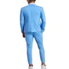 Мужские костюмы Blazers Регулярные 2 штуки Mint Green Double Breads Tuxedo Formal Business Groom для свадебного пиджака Pants2565