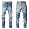 Designers Summer Mens Jeans Vlss Casual Brand Design Slim-leg Pantalon Mode Capable Moto Pantalon Pantalon s Taille 29-40266x