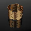 1PC Tibetaans Europese Metalen Goud Verzilverd Hollow Wide Open Bangle Manchet Armbanden Voor Vrouwen Femme Ovale Armband sieraden B12 L230704