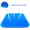 CushionDecorative Pillow Gel Seat Cushion TPE Silicone Cooling Mat Honeycomb Thick Seat Cushion for Pressure Relief Back Pain Summer Ice Pad 230719