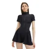 Women's Tanks Fashion Jumpsuit For Women Short Romper With Long Sleeves And Bodycon Fit Summer Sleeve Casual Playsuit