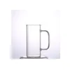 Wine Glasses 600/350Ml Square Glass Mug Breakfast Milk Coffee Cup Microwave Safe Transparent Party Beer Drinkware Drop Delivery Home Dhrl3