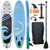 Prancha de surf inflável 320x82x15cm stand up ISUP para surf aquático pesca yoga com acessórios252D