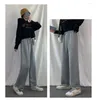 Kvinnors byxor Lady Ankel längd Sweatpants Kvinnor Baggy Korean Harajuku Elastic midjebyxor 90 -talets kläder vintage bottnar