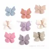 Sweet Baby Girls 3D Butterfly Princess Hair Accessories Barn Bowknot Barrettes Kids Sweet Bangs Clip Headwear B437