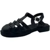 Sandaler falts paltform skor kvinnor y2k sommar casual pu läder desiger sexiga mode sandaler tofflor strandskor 230719