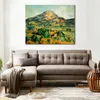 Abstract Canvas Art Mont Sainte-victoire 1895 Paul Cezanne Handgemaakte Olieverf Modern Decor Studio Appartement