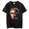 T-shirt da uomo 100% cotone T-shirt unisex da donna T-shirt da uomo Young Thug Thugger T-shirt grafica Rapper Style Hip Hop Tshirt Spedizione gratuita T230720